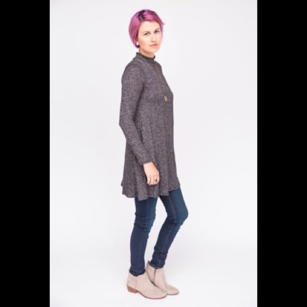 New with tags Mock neck Swing tunic